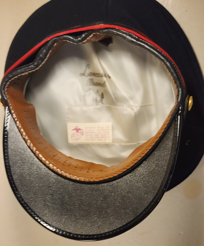 1930's USMC MARINE CORPS DRESS BLUE HAT with EARLY EGA - Picture 7 of 9