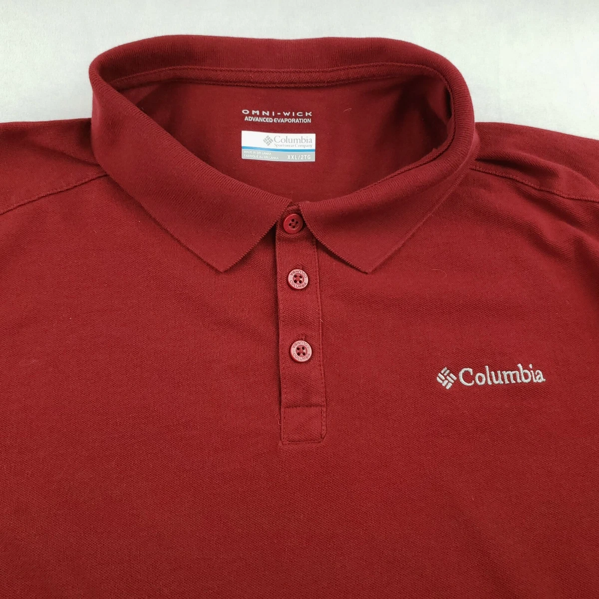 Columbia Omni Wick Advanced Evaporation Summer Polo Shirt Men XXL