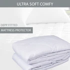 Luxurious Quilted Mattress Protector Extra Deep Fitted Bed Covee- All UK Sizes