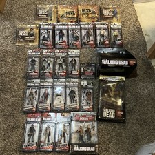 Lot 26 McFarlane Toys The Walking Dead Figures New on Card Series 1-8 & Display