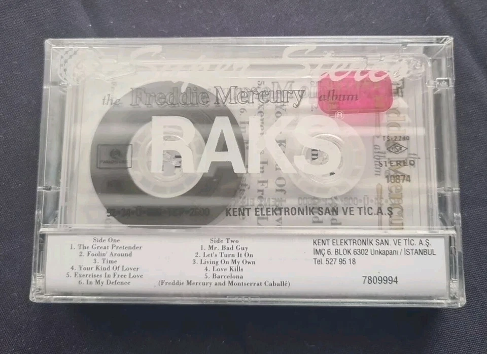 Sealed Freddie Mercury Album Tape Cassette Turkey 1992 Great Pretender Bad Guy - Image 4 of 4