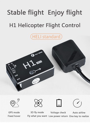 Controlador de vuelo GPS Flybarless sistema giroscópico FLY Wing H1 para helicóptero FW450 RC - Imagen 6 de 25