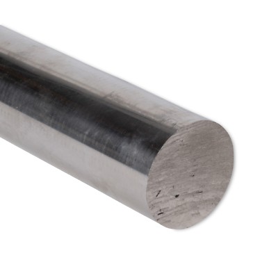 304 Stainless Steel Round Rod, 1/2 Inch Diameter, 6 Inch Length, Unpolished Finish