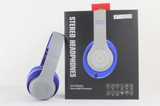 Over-the-Head Stereo Bluetooth Headset for iPhone, All Smartphones, Blue