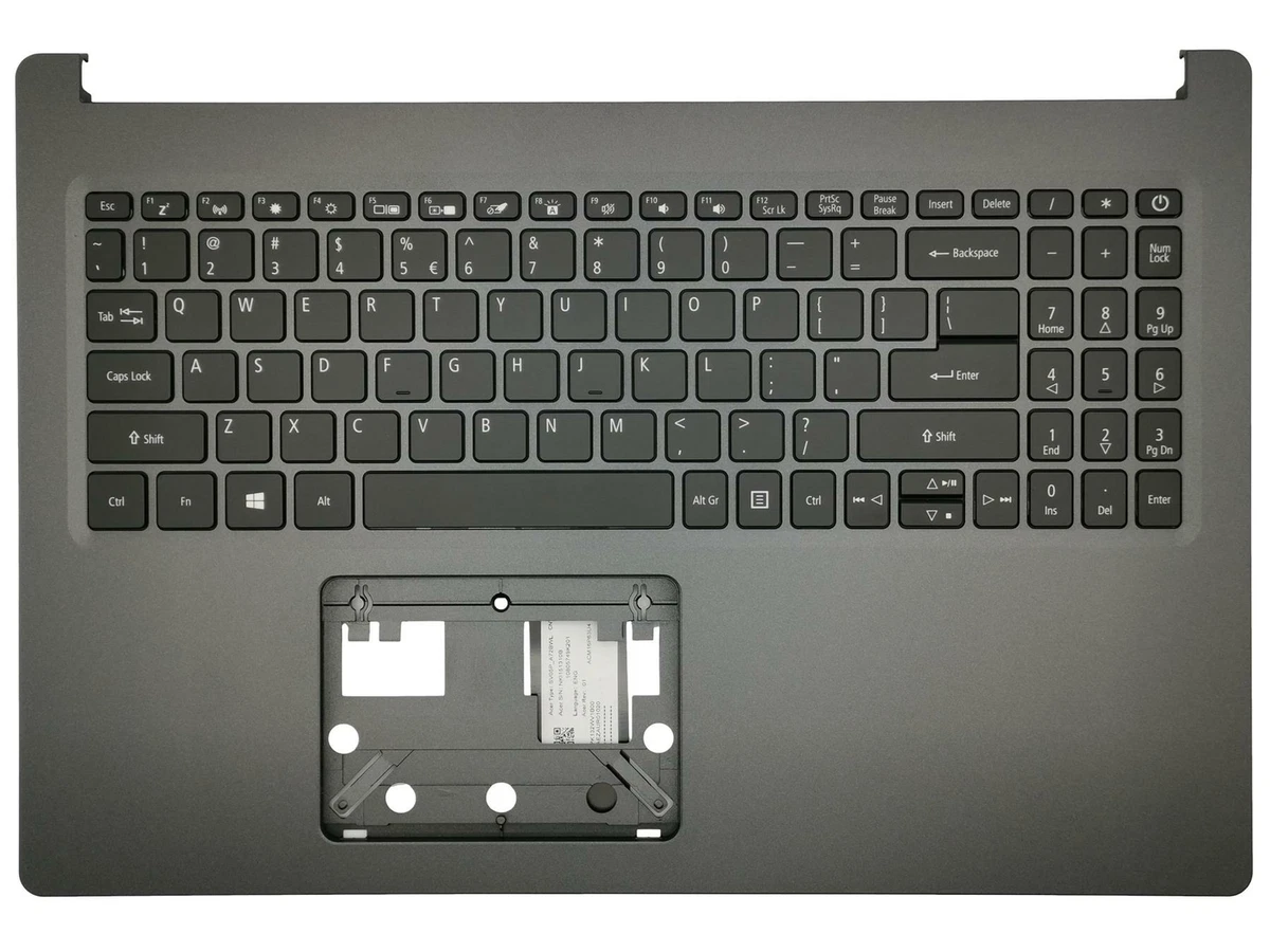 Acer Aspire A515 55 A515 55G Palmrest Cover Keyboard Black Backlit