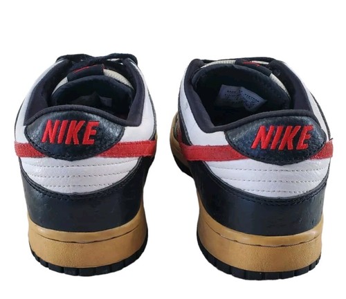 Vtg Nike SB Dunk 6.0 2008 Low Black Red White Mens Sz 9 314142-061 - Picture 12 of 16