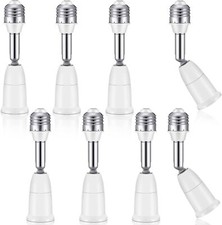 8 Pack E26/E27 Light Socket Extender 4.5 Inch Extension Adjustable Vertical 90
