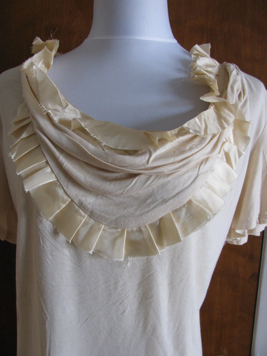 Haut BCBG Max Azria Femme Taille S - Manches Perles Blanc - Neuf Avec étiquettes (NWT) - Rayon