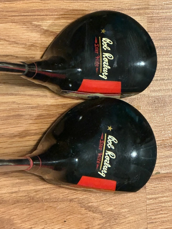 LEFT HANDED VINTAGE RAM Bob Rosburg Star Flite 1 and 3 wood (set of 2) steel - Image 2 of 4