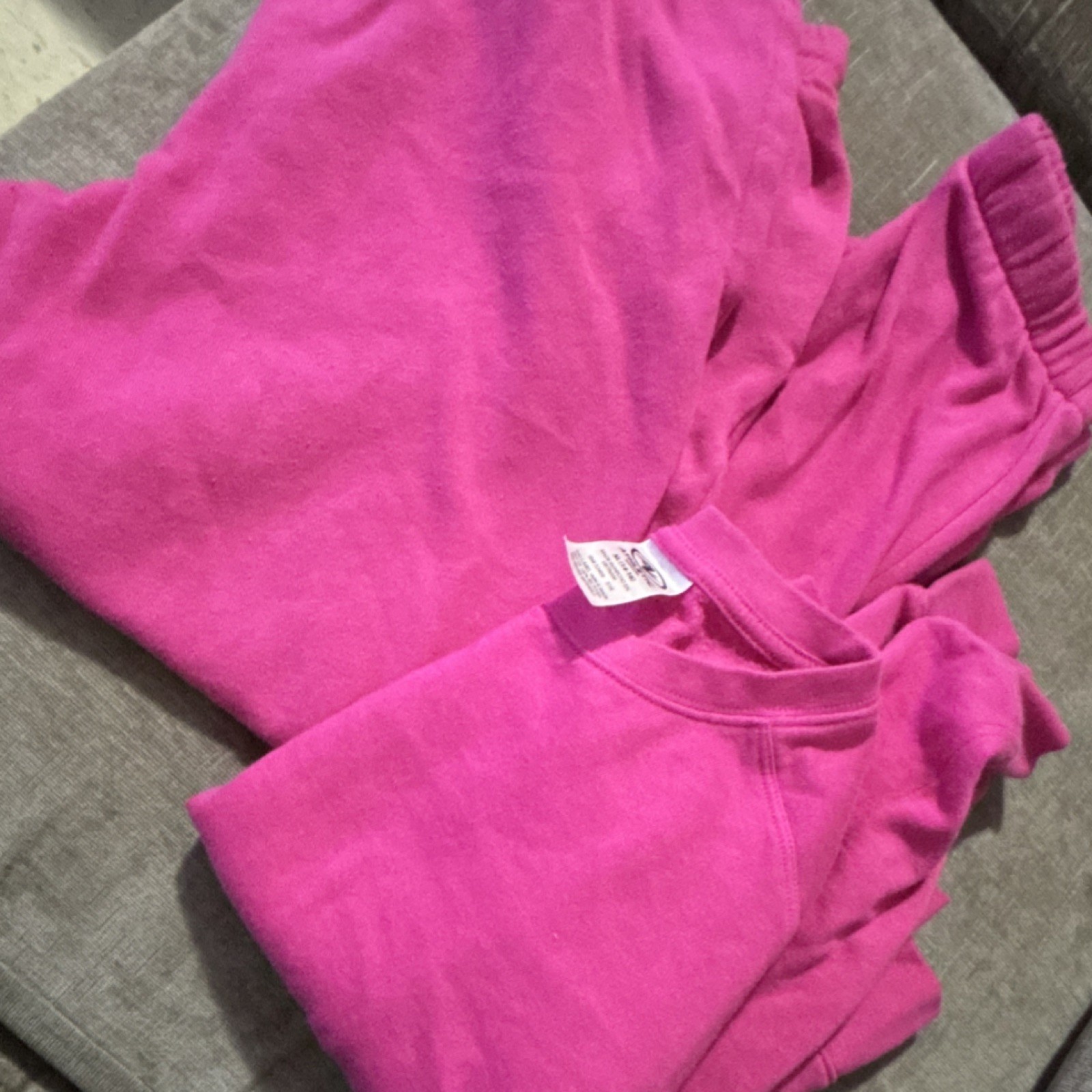 Athletic Works Pink Plus XL Women's Fleece 2 Piece Tracksuit Set