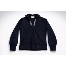 40's US Navy Sailor Jumper Blue Cracker Jack Top Vintage Utility Maritime-S