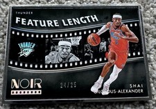 Shai Gilgeous-Alexander 2024-25 Panini Noir Feature Length Sliver #/25 #254