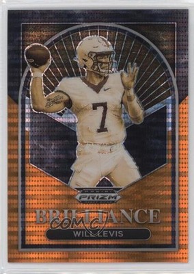 2023 Prizm Draft Picks Brilliance Orange Pulsar 35/49 Will Levis Rookie RC 07lk