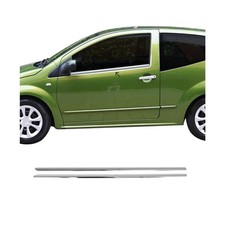 Fensterleisten Zierleisten f&uuml;r Citroen C2 2003-2009 Edelstahl Chrom 2tlg
