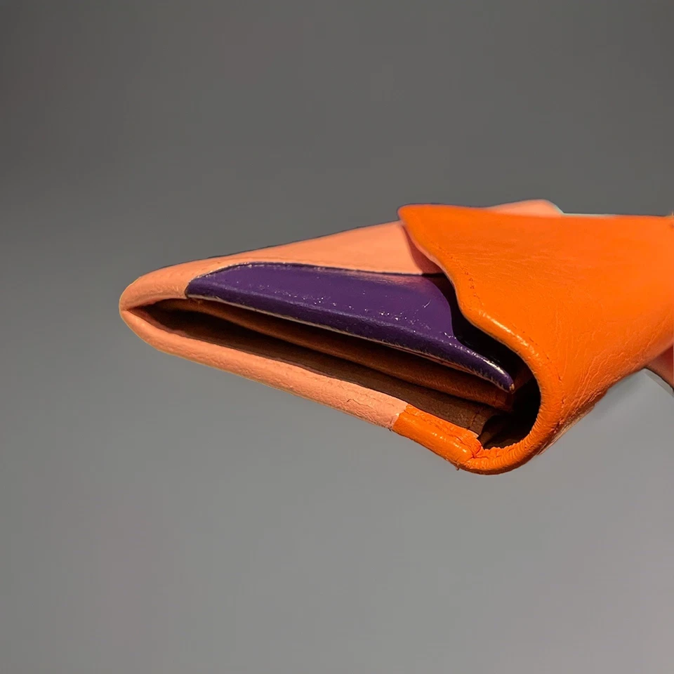 Cartera larga continental de cuero en bloques de color personalizados multicolor Chloe $723 Foto 3 de 4