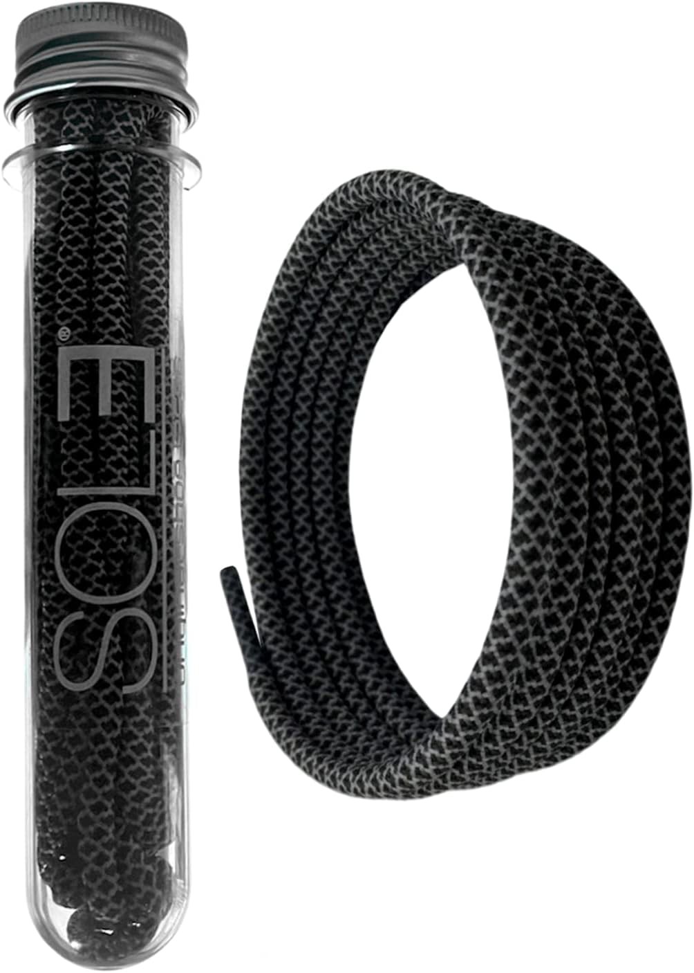 SAOLA SOL3 Premium Rope Laces Lacci rotondi per scarpe da ginnastica stivali 54 pollici nero