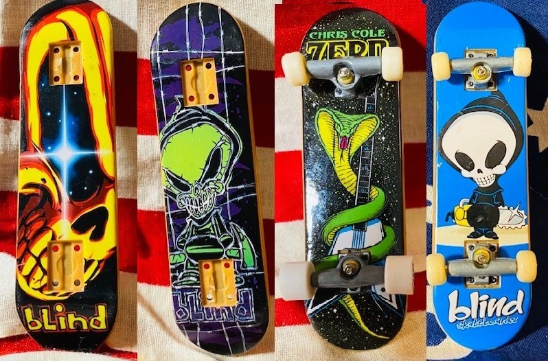 Fingerboard Tech Deck Blind Chase Con Trozo De Skate Real | Envío gratis