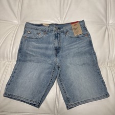 LEVI'S 405 MEN'S SIZE 30W 10" NWT STANDARD SHORTS JEANS stretch 5 POCKET SHORTS