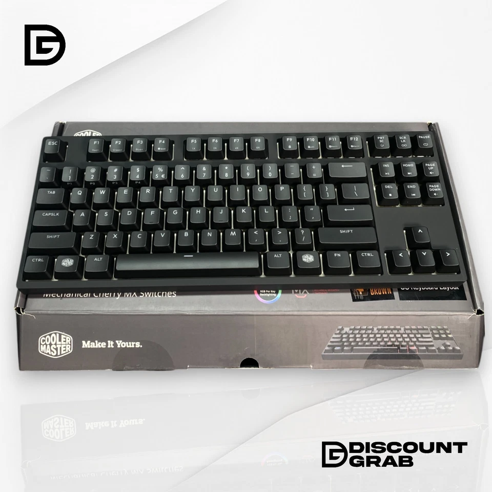 Cooler Master MasterKeys Pro S Cherry MX Brown Mechanical RGB Keyboard. - Image 2 of 4