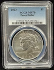 PCGS MS70 2023 United States Peace One Dollar Silver Coin S$1 -741