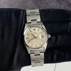 #34 Rolex 34mm OysterDate Precision Silver Dial Vintage Steel Men's Watch 6694