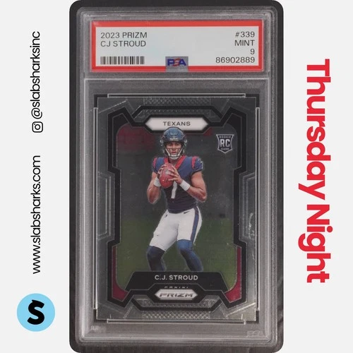 2023 PANINI PRIZM #339 C.J. STROUD RC ROOKIE PSA 9