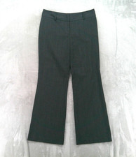 Apt 9 Pants Womens 10 Gray Pinstripe Ava Dress Slacks Bootcut Stretch Career