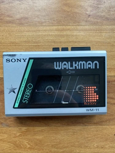 Vintage Sony Walkman WM-11 Good Shape Works. Stereo Cassette Player. Works!