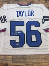 Lawrence Taylor Signed Jersey #56 Autographed WWE WrestleMania Era Giants HOF
