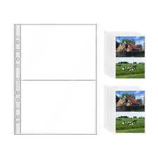 NatSumeBasics 20 A4 Binder 2 Pocket, 6" X 8" A4, 2 Pockets Sheet Protect