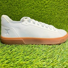 Flux Footwear Adapt Trainer White Gum Mens Size 8.5 Athletic Knit Shoes Sneakers