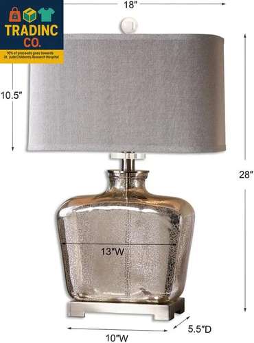 Molinara Mercury Glass Jug Table Lamp - Picture 4 of 5