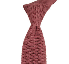  330 NWT TOM FORD Pink Solid Knit Silk Neck Tie Italy 3.0W