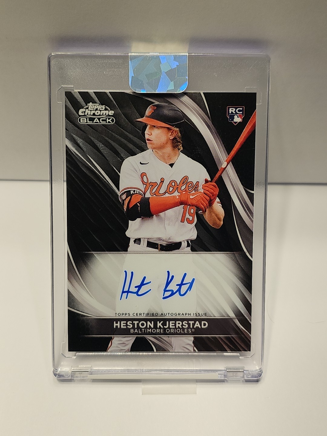 2024 Topps Chrome Black Autographs Heston Kjerstad #CBA-HKJ (AU, RC)