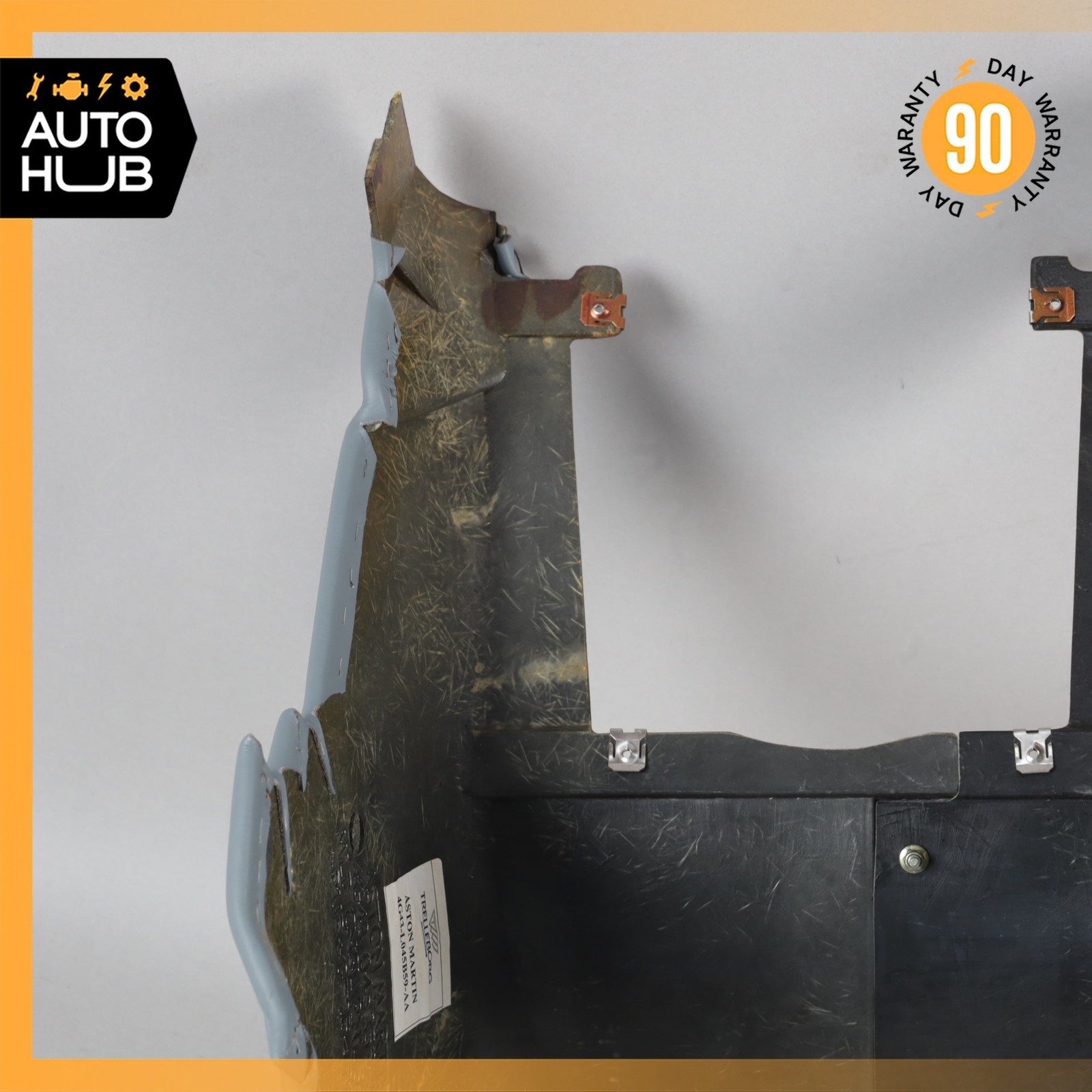 05-12 Aston Martin DB9 Volante Rear Center Console Panel Cover Blue OEM 34k