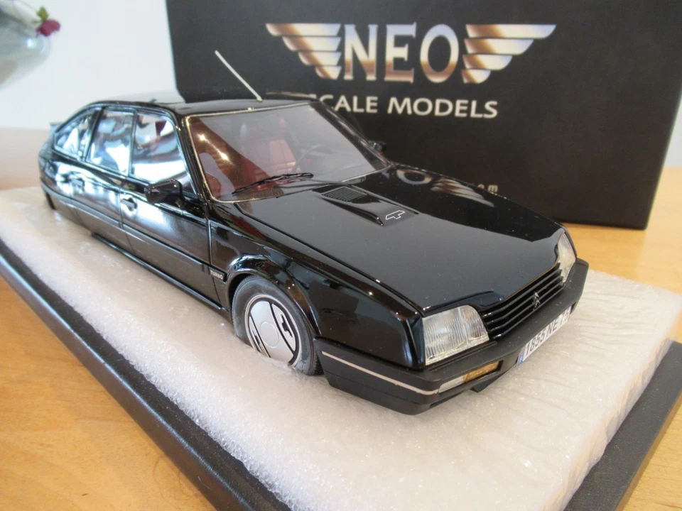 RARE NEO SCALE MODELS 1:18 CITROËN CX GTi TURBO II MEGA BLACK/RED MINT & BOXED - Bild 3 von 4