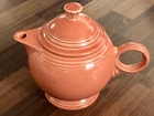 Fiesta Fiestaware Homer Laughlin MCM Orange Teapot with Lid USA