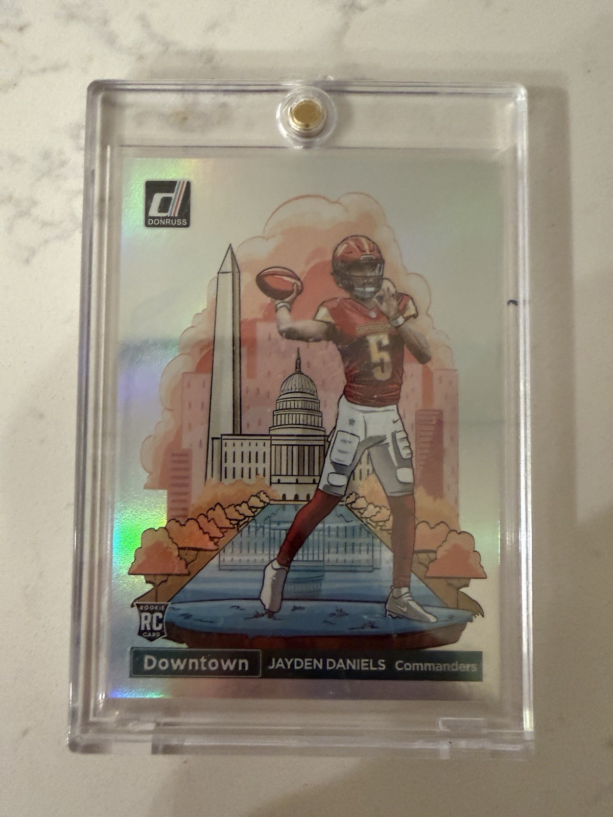 2024 Panini Donruss Football Jayden Daniels Rookie Downtown SSP