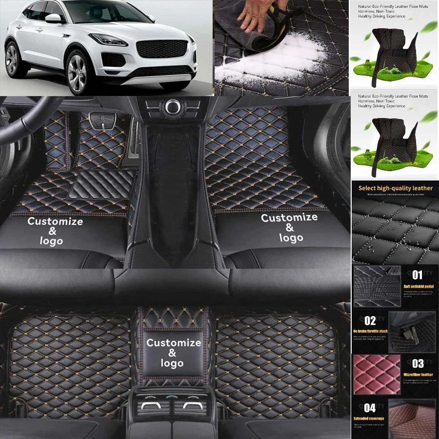 For Jaguar F-Pace Car Floor Mats Luxury Waterproof Liners Carpets Cargo Custom - Изображение 2 из 4