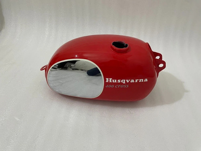 #ad Husqvarna Husky 400 Cross 1970 Model Aluminum Polished amp; Red Petrol Tank Cap $480.00
