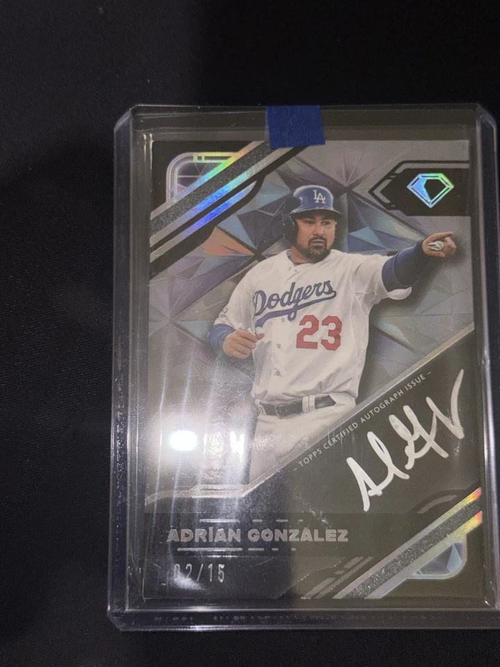 2025 Topps Diamond Icons Adrián González tinta policromada tinta plateada automática/15 Foto 4 de 4