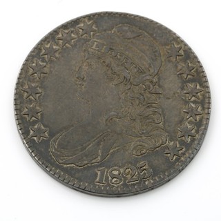 1825 Capped Bust Half Dollar United States Silver Coin No Reserve #C919 4