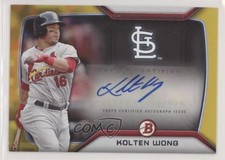 2015 Bowman Sophomore Standouts Auto Gold 32/50 Kolten Wong #SSA-KW Auto 0t2