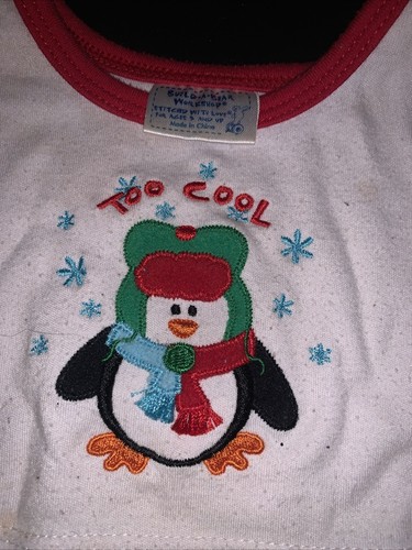 Build A Bear Clothes -penguin Christmas Pajamas PJ's Top And Bottoms Christmas - Picture 2 of 4