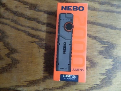 NEBO EDGE 2K | 2000 LUMEN RECHARGABLE POCKET FLASH LIGHT w/ POCKET CLIP