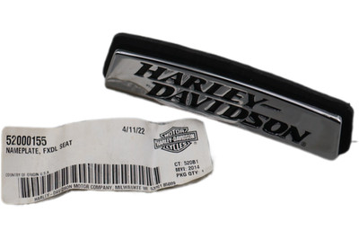 52000155 NEW OEM 2014-2017 HARLEY-DAVIDSON FXDL DYNA LOW RIDER SEAT NAMEPLATE