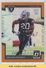 2017 Donruss Optic Rookies Orange Prizm 134/199 Obi Melifonwu #141 READ fm0