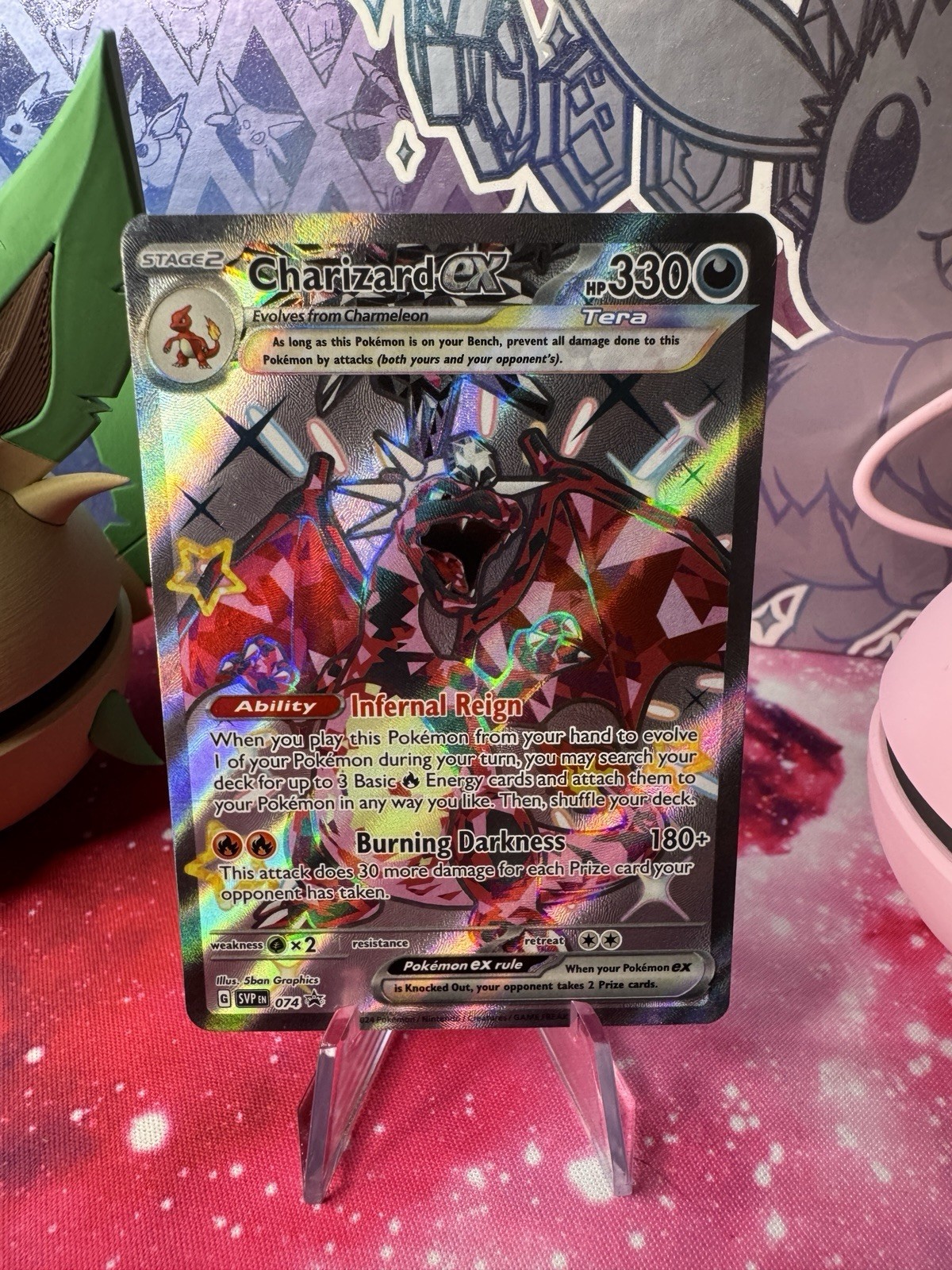 Pokemon TCG Charizard EX 74/ SV Black Star Promos NM Condition