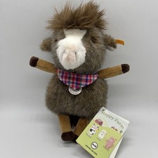Steiff Mini Horsilee Plush Stuffed Happy Farm 7" w Ear Body Tag Cow Horse