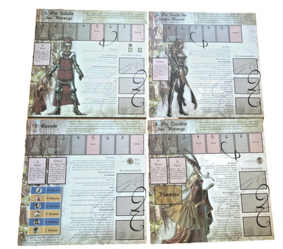 Cadwallon - Die Stadt der Diebe City of Thieves 8 Abenteuerpläne Spielfeld